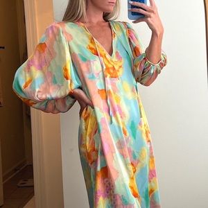 BUDDY LOVE PAMELA MAXI SATIN DRESS